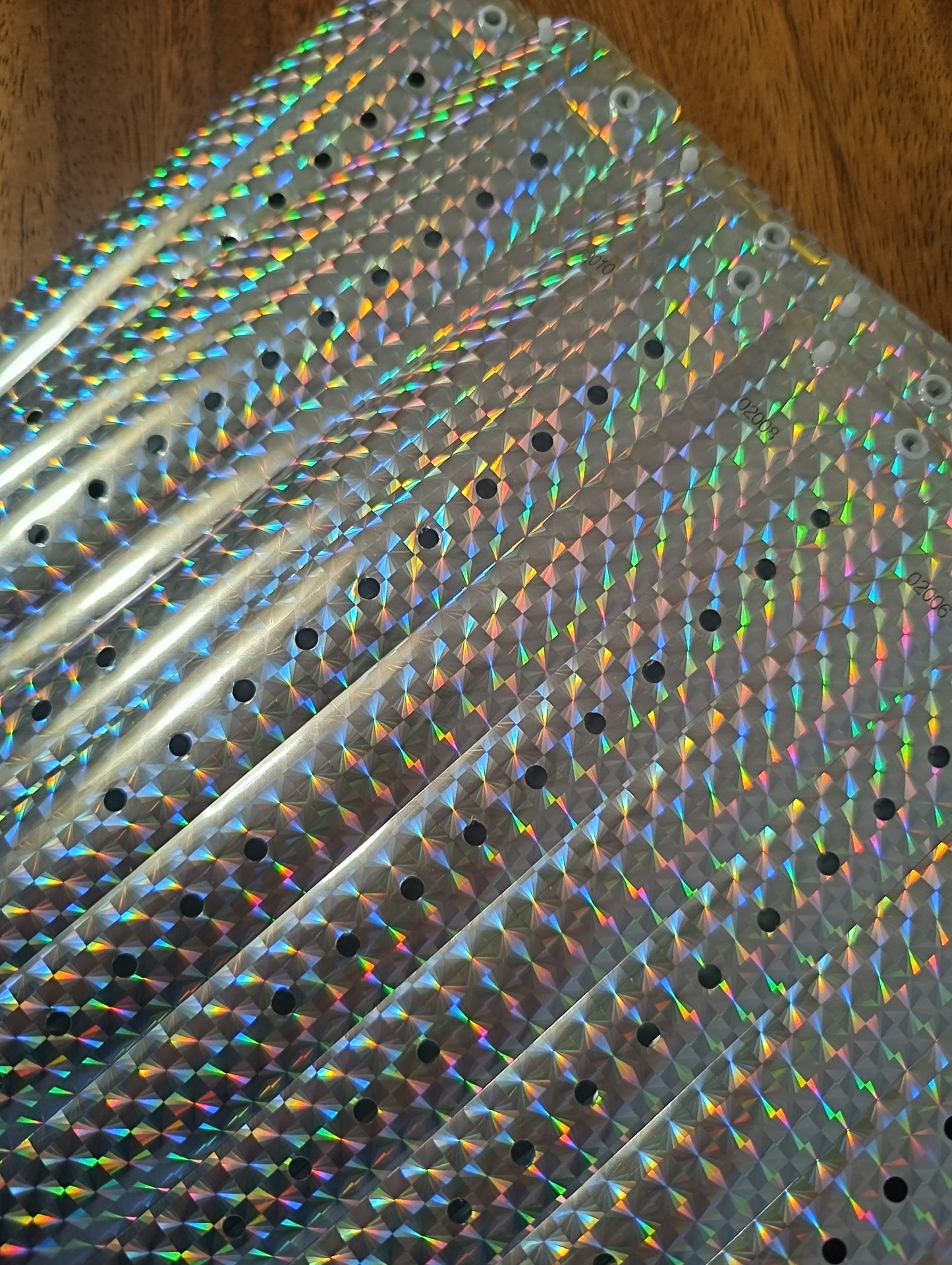Pulseras Plastico Tornasol Holografico