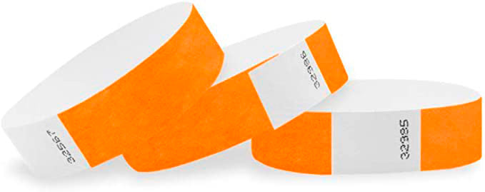 Pulseras Tyvek Fiesta control de acceso