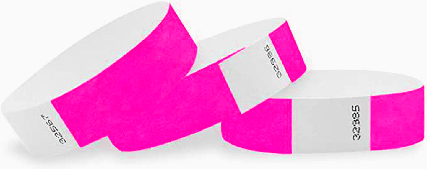 Pulseras Tyvek Fiesta control de acceso