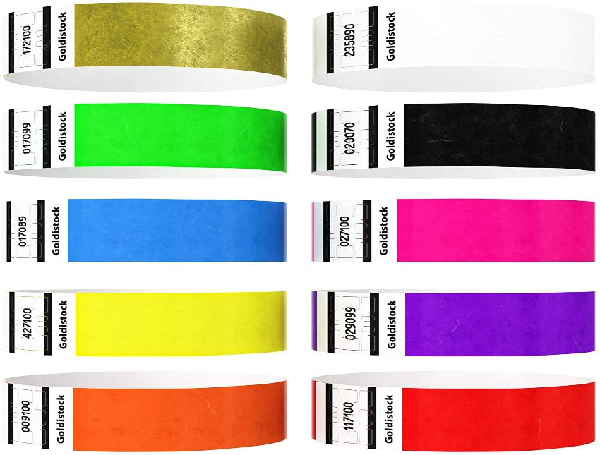 Pulseras Tyvek Fiesta control de acceso